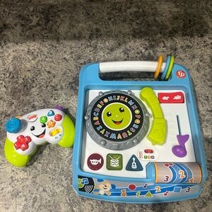 Dj Remix Record Player & Video Game Controller Fisher Price Toys